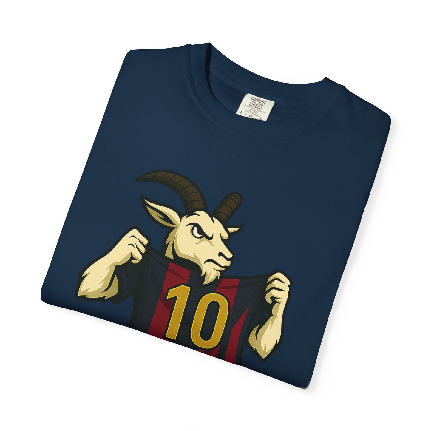 GOAT Soccer Number 10 Unisex Garment-Dyed T-Shirt