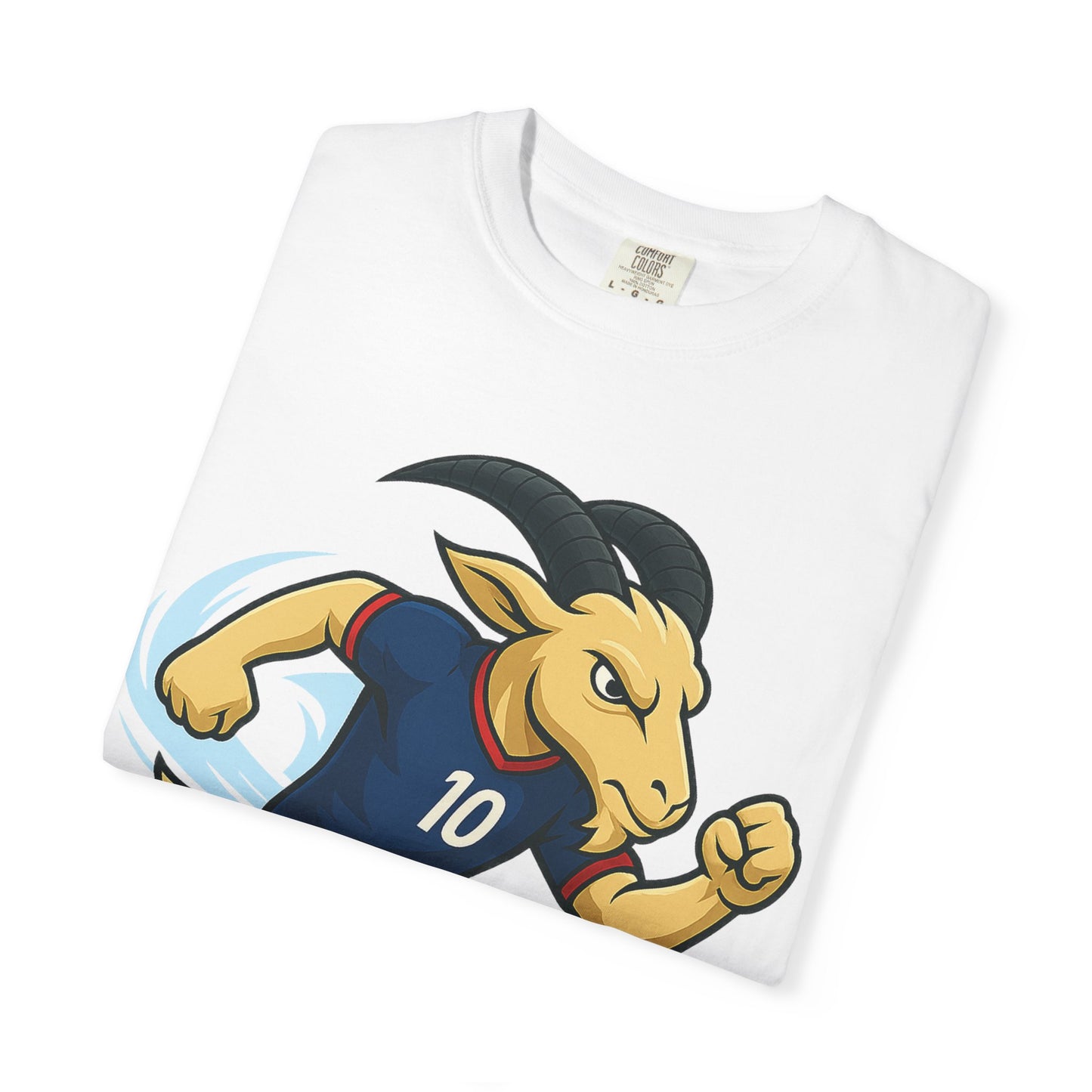 Mbappe vibes Goat Soccer T-Shirt - Unisex Garment-Dyed Tee- Fun Soccer T-shirt