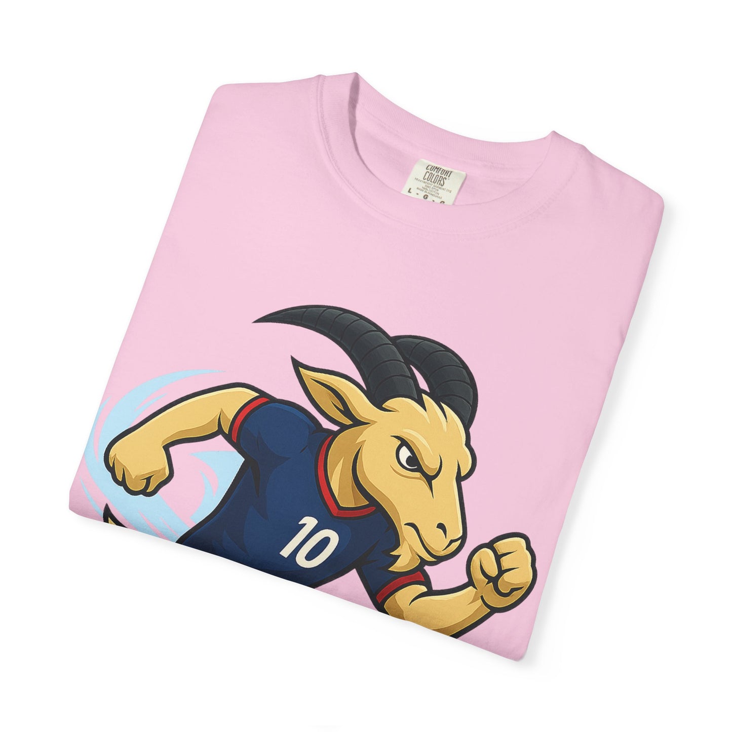 Mbappe vibes Goat Soccer T-Shirt - Unisex Garment-Dyed Tee- Fun Soccer T-shirt