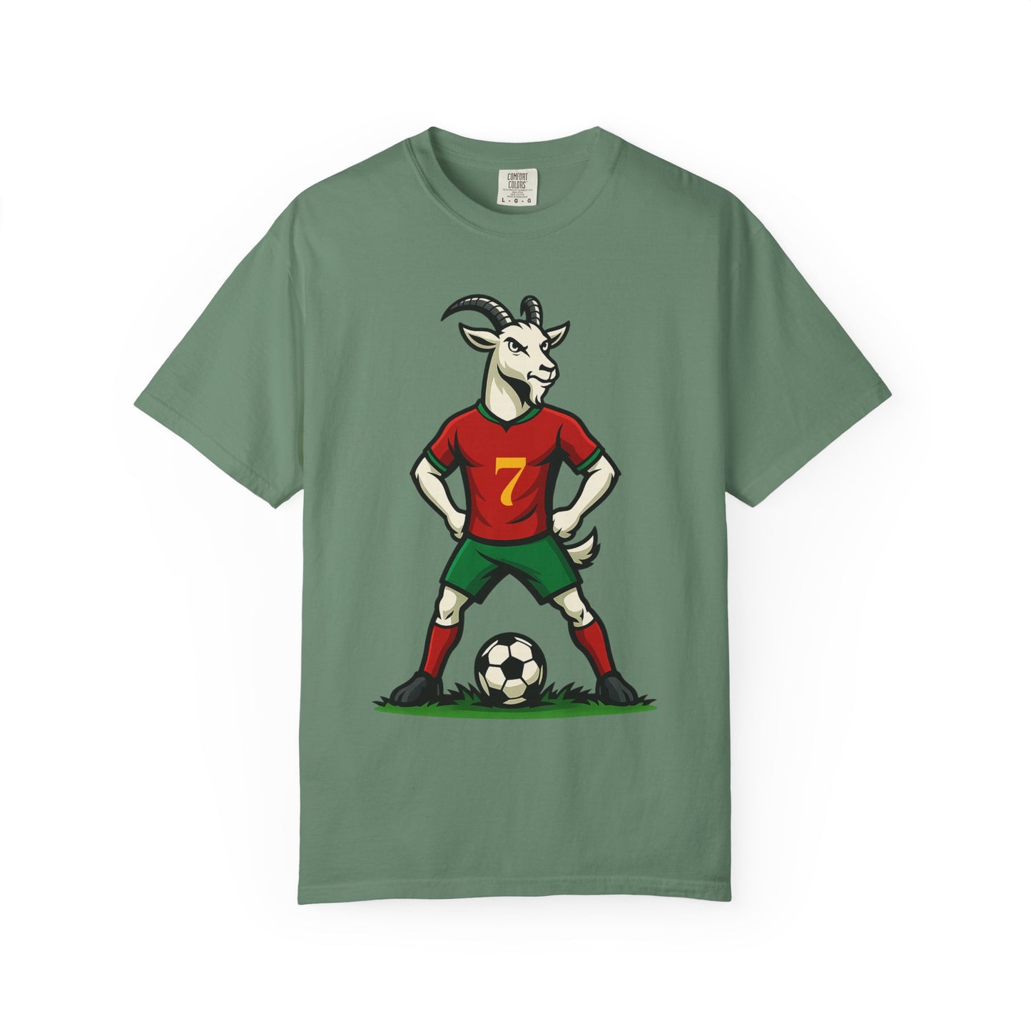 Portugal Vintage Goat Soccer Unisex T-Shirt with Number 7