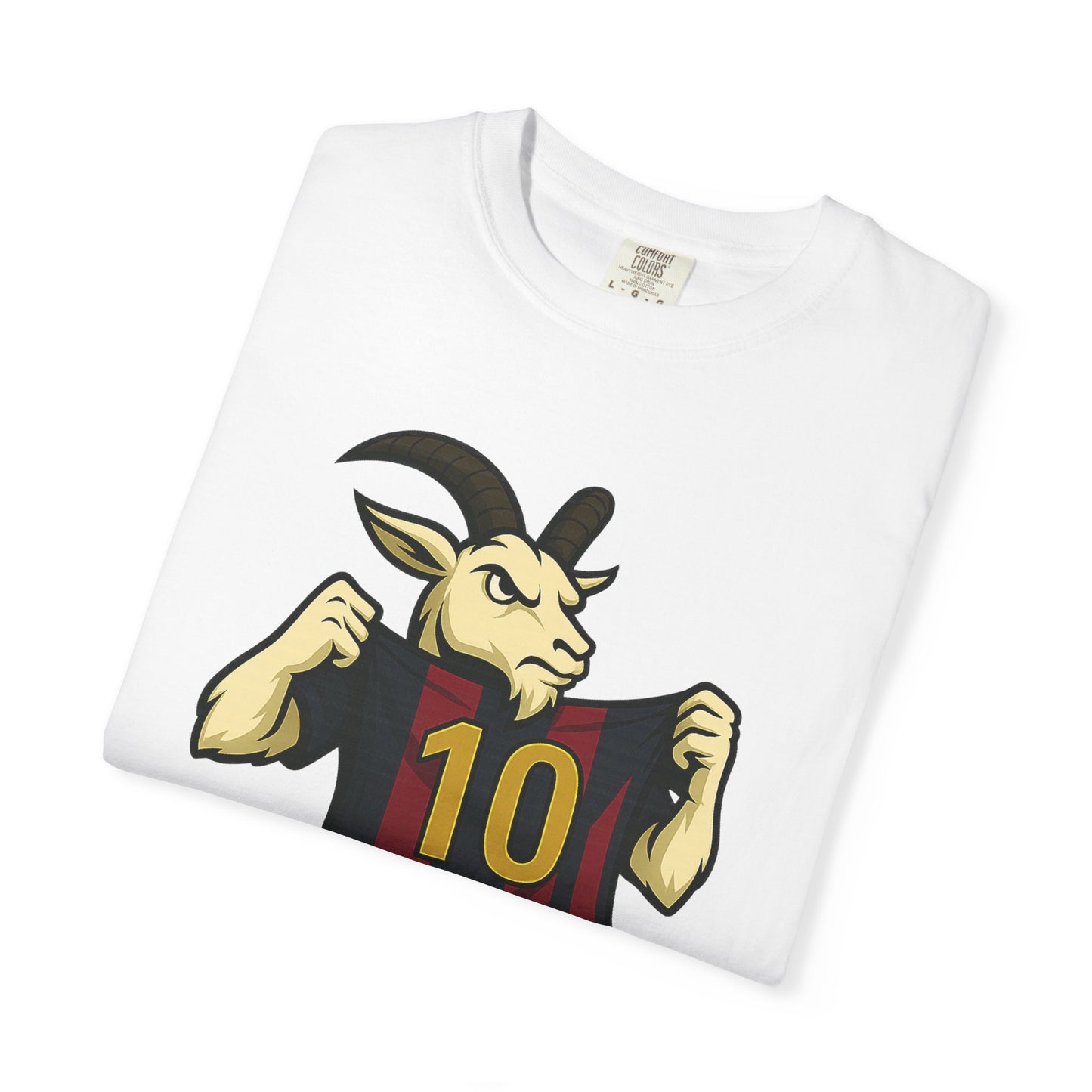 GOAT Soccer Number 10 Unisex Garment-Dyed T-Shirt
