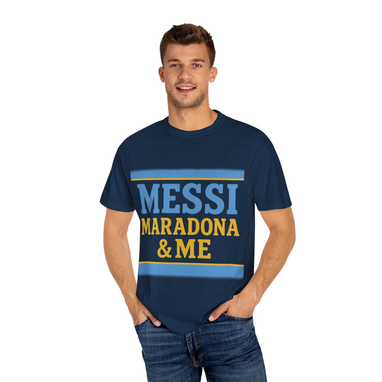 Messi Maradona & Me Unisex T-Shirt - Celebrate Soccer Legends