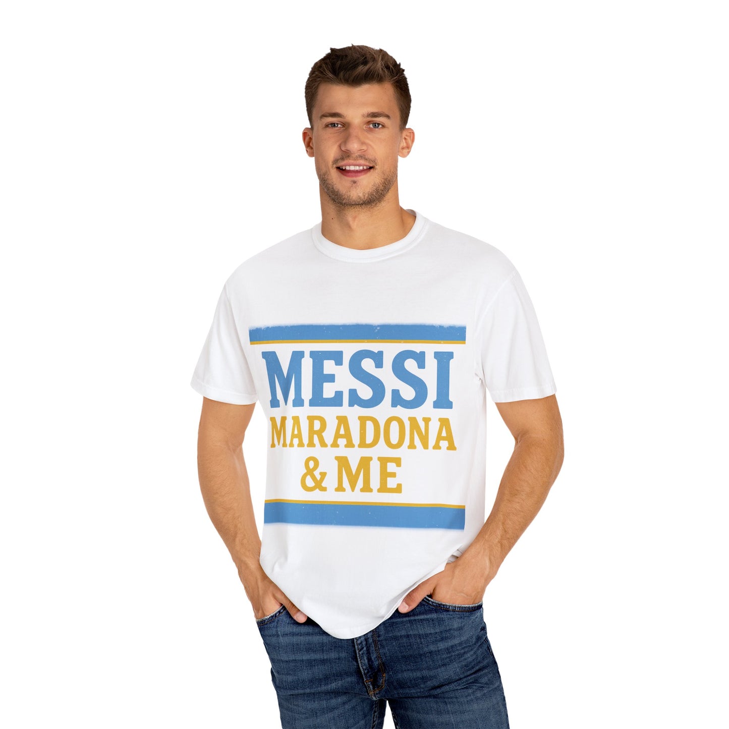 Messi Maradona & Me Unisex T-Shirt - Celebrate Soccer Legends