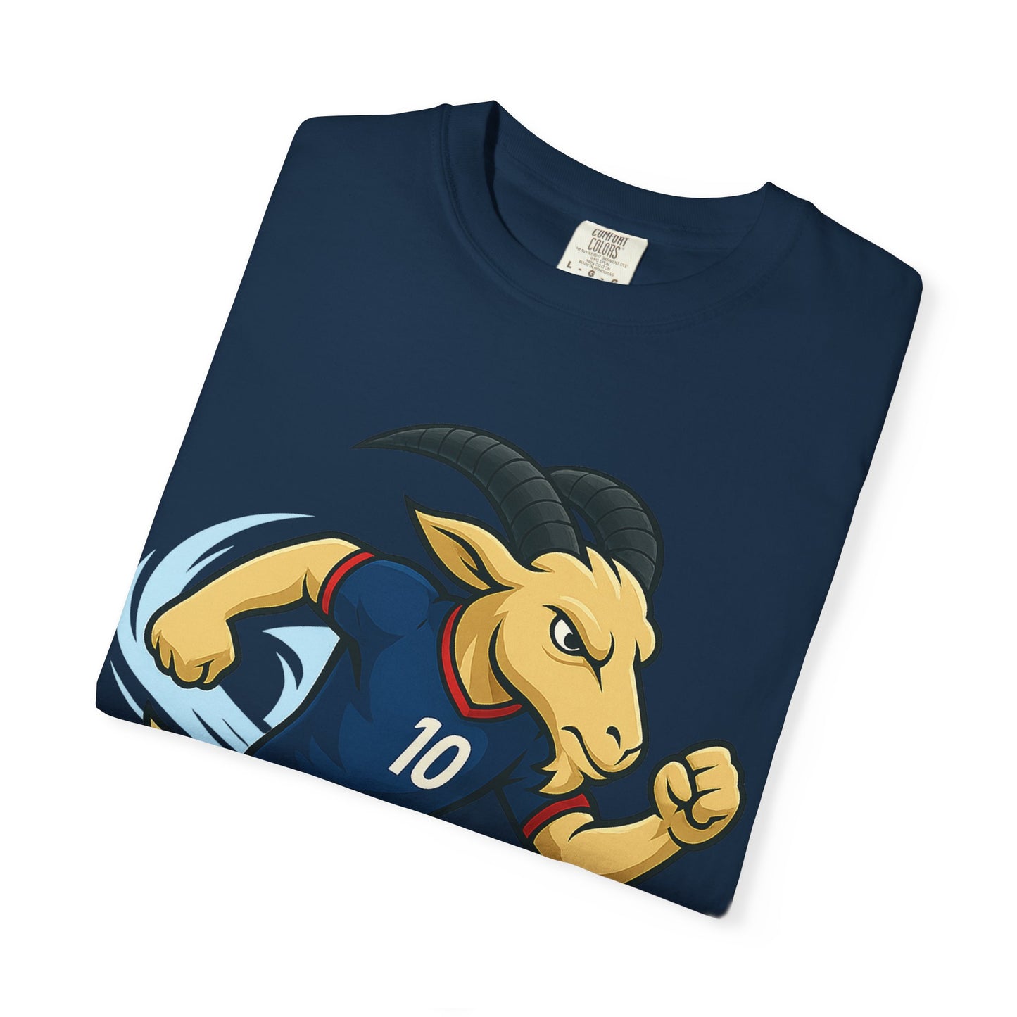 Mbappe vibes Goat Soccer T-Shirt - Unisex Garment-Dyed Tee- Fun Soccer T-shirt