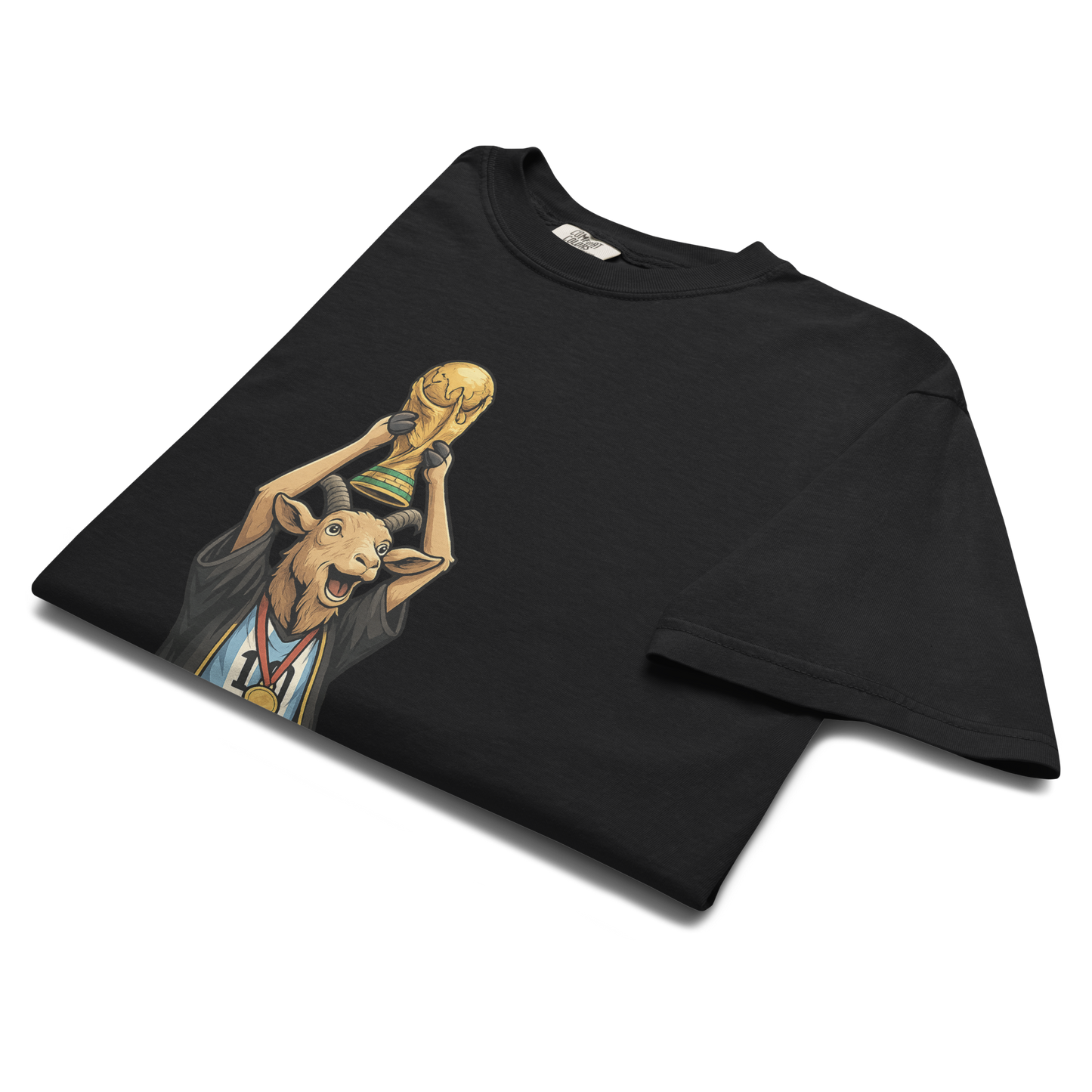 2022 World Cup Trophy GOAT Moment - Unisex garment-dyed heavyweight t-shirt