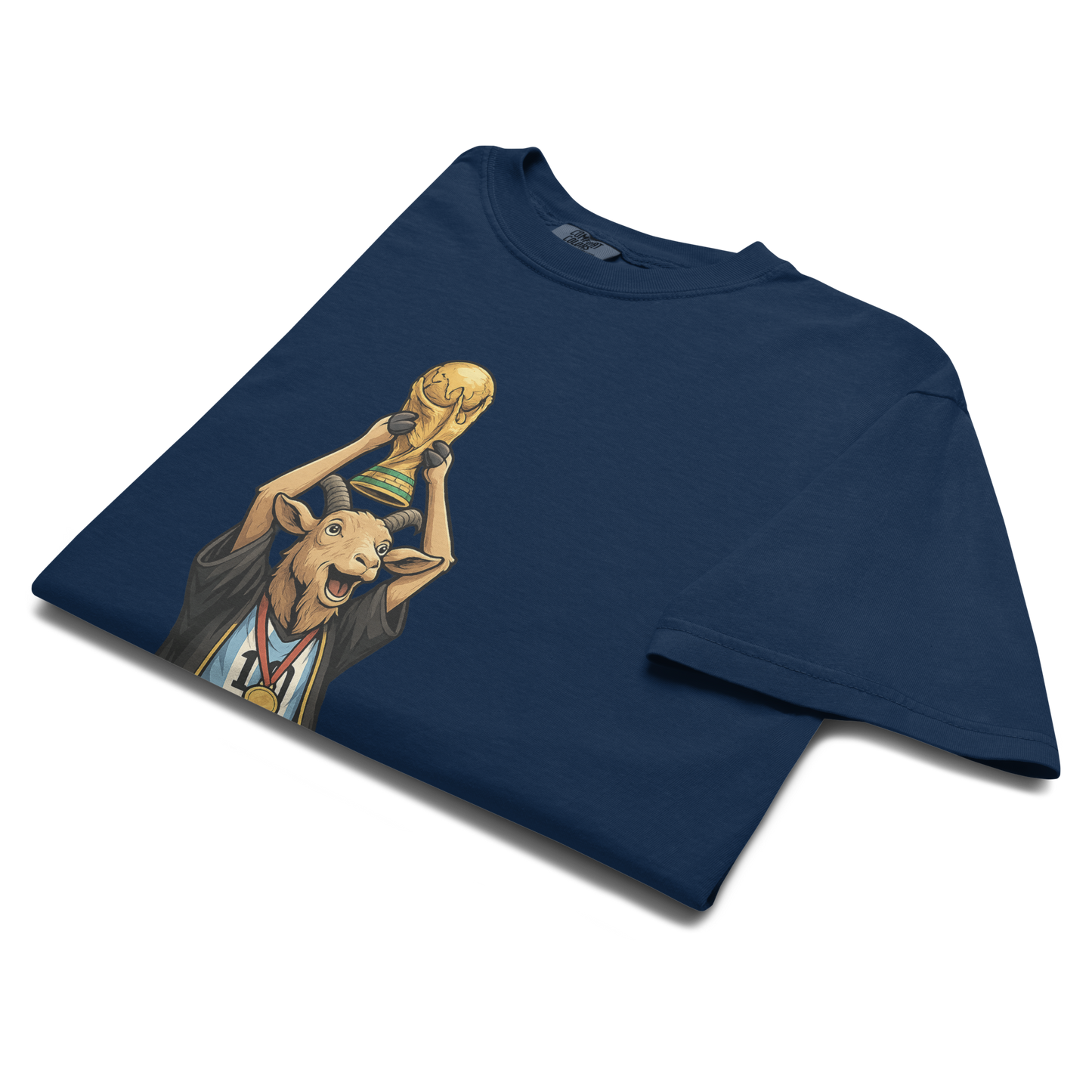 2022 World Cup Trophy GOAT Moment - Unisex garment-dyed heavyweight t-shirt