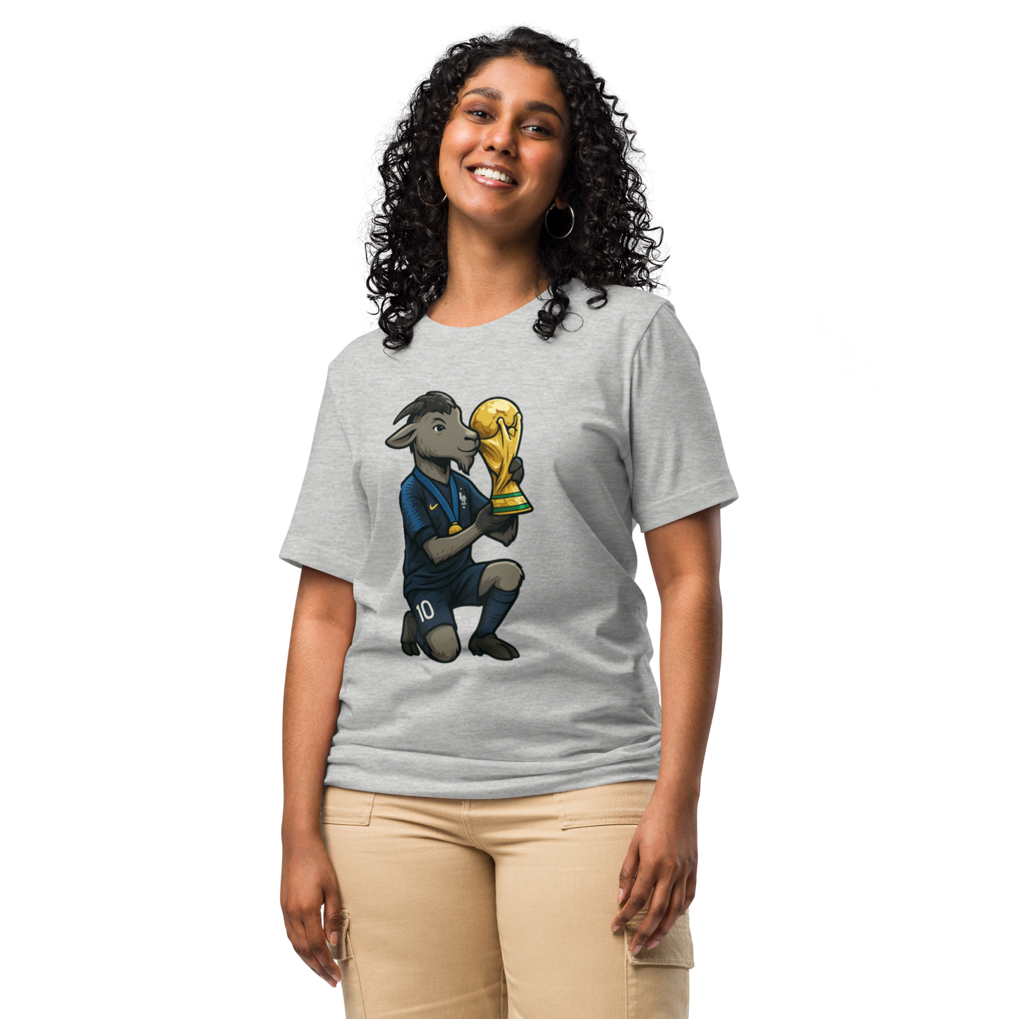 2018 World Cup Trophy GOAT Moment - Unisex garment-dyed heavyweight t-shirt