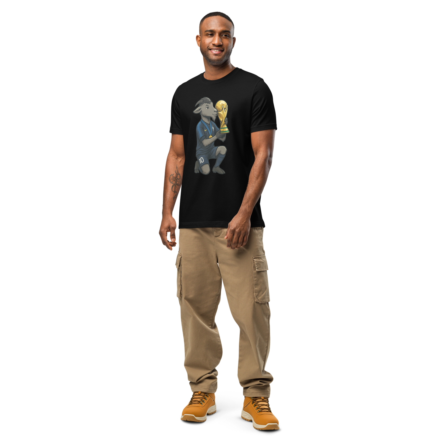 2018 World Cup Trophy GOAT Moment - Unisex garment-dyed heavyweight t-shirt