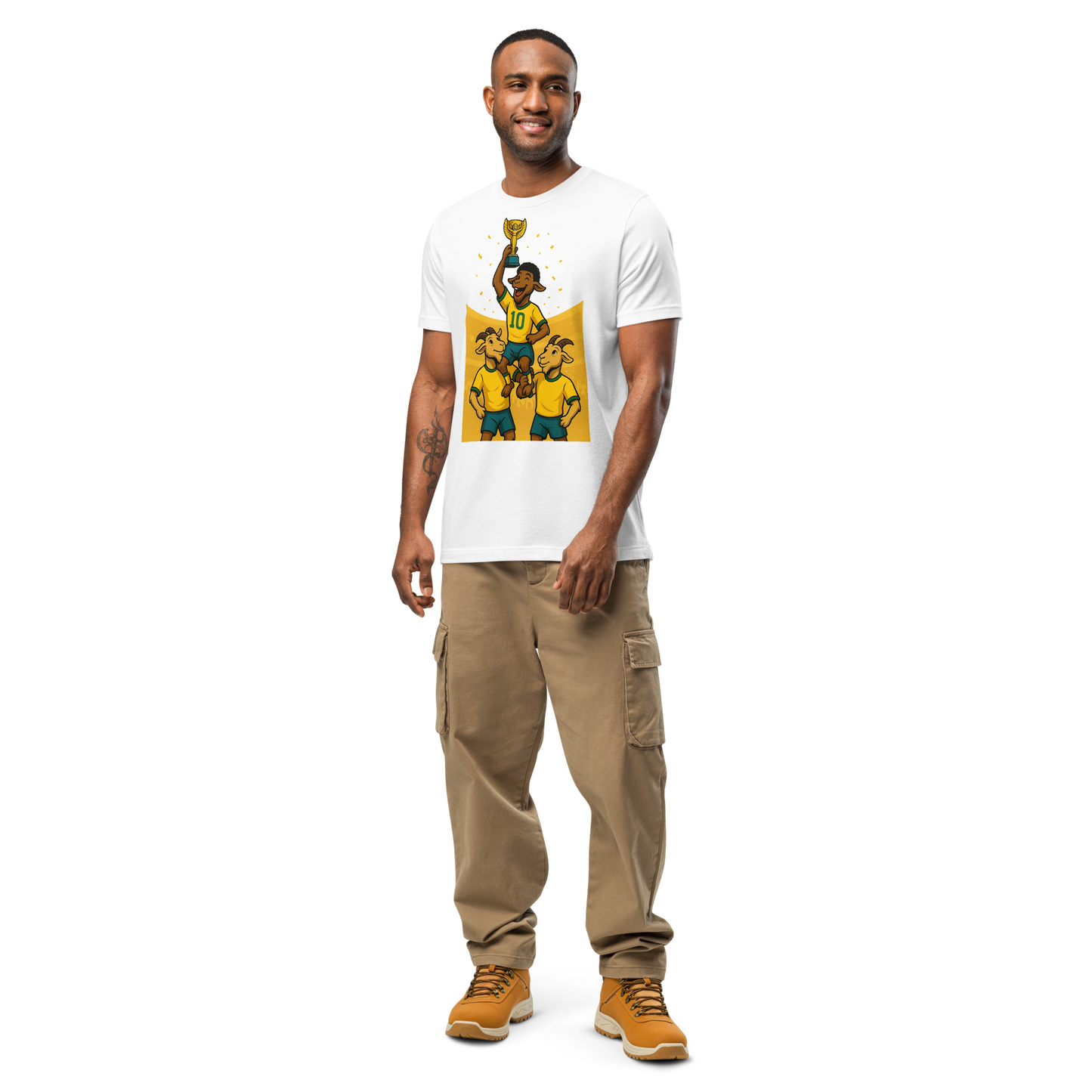 1970 World Cup Trophy GOAT Moment - Unisex garment-dyed heavyweight t-shirt
