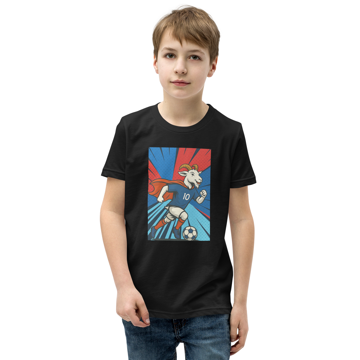 Mbappe inspired GOAT - Youth Short Sleeve T-Shirt