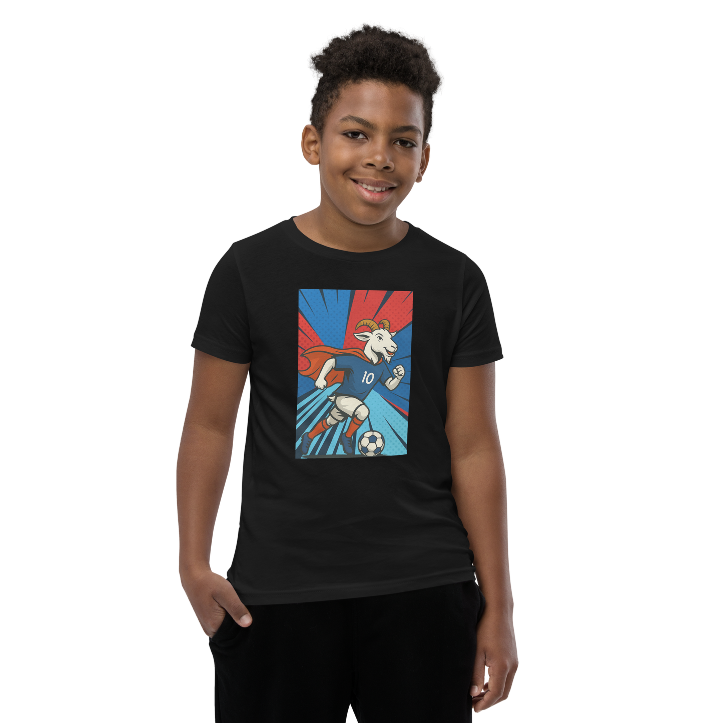 Mbappe inspired GOAT - Youth Short Sleeve T-Shirt