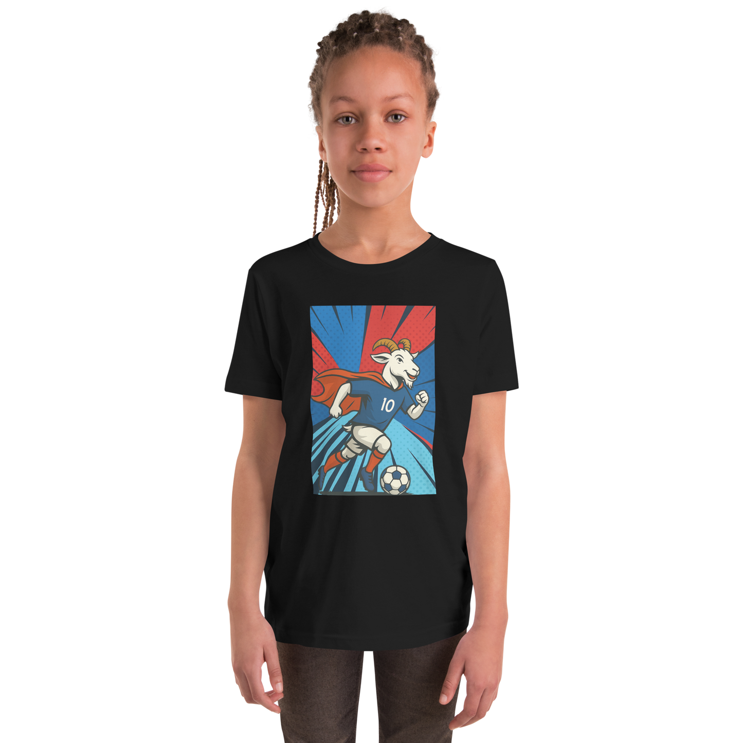 Mbappe inspired GOAT - Youth Short Sleeve T-Shirt