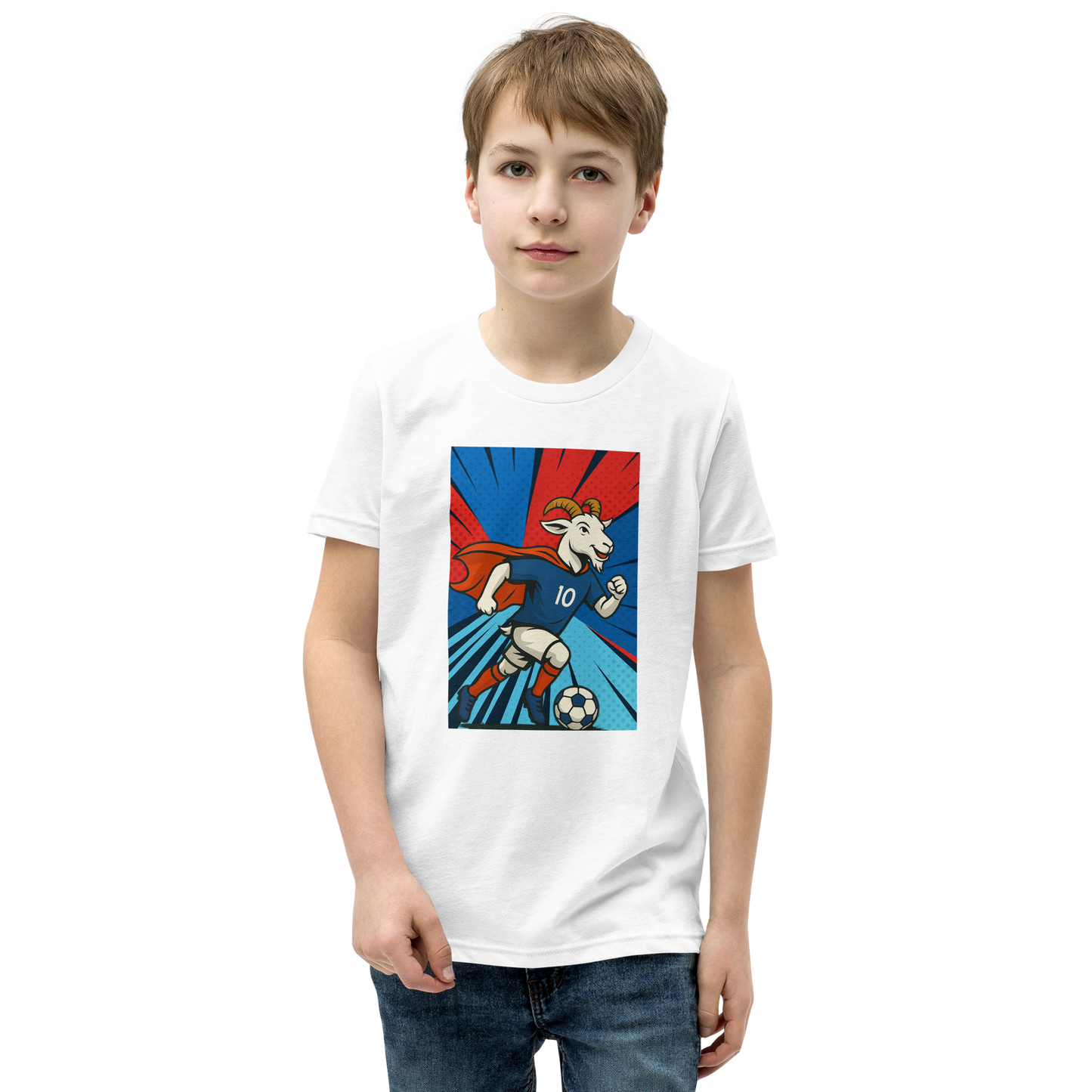 Mbappe inspired GOAT - Youth Short Sleeve T-Shirt