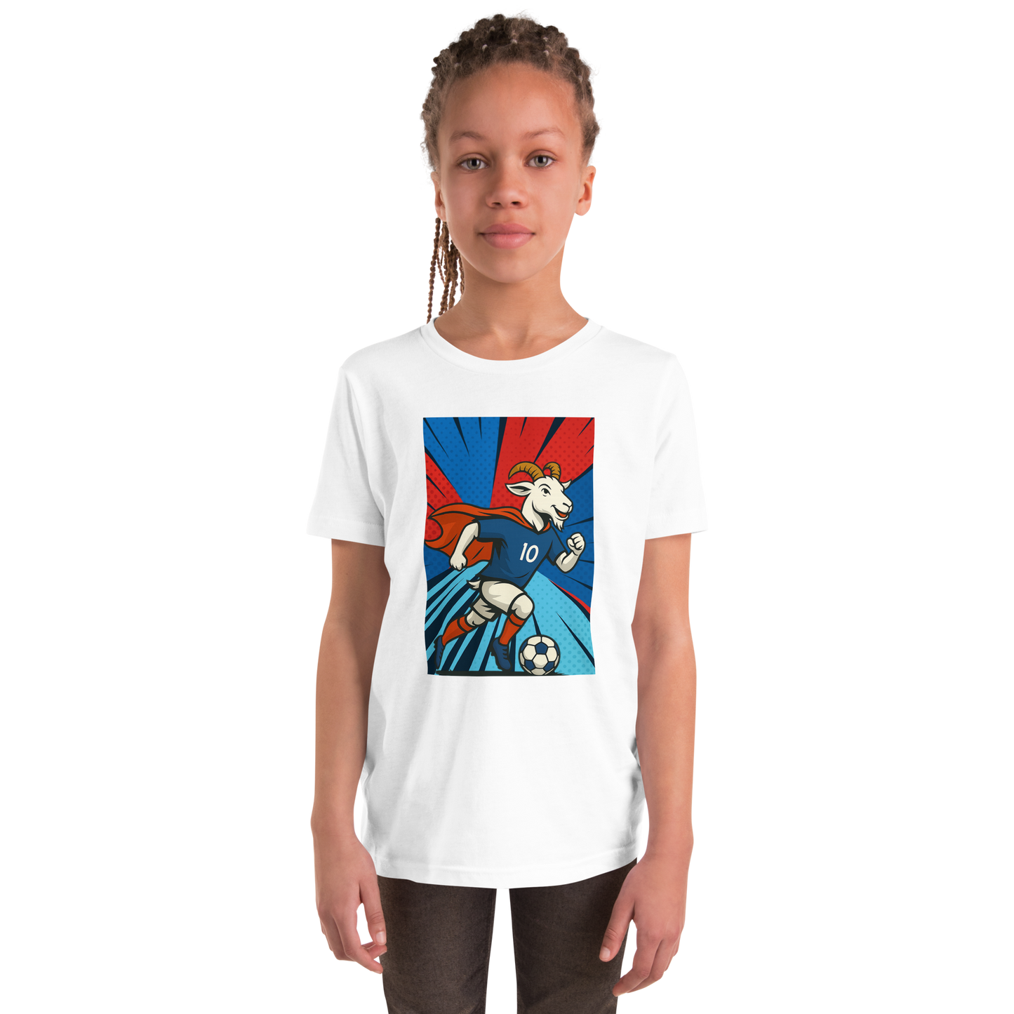Mbappe inspired GOAT - Youth Short Sleeve T-Shirt