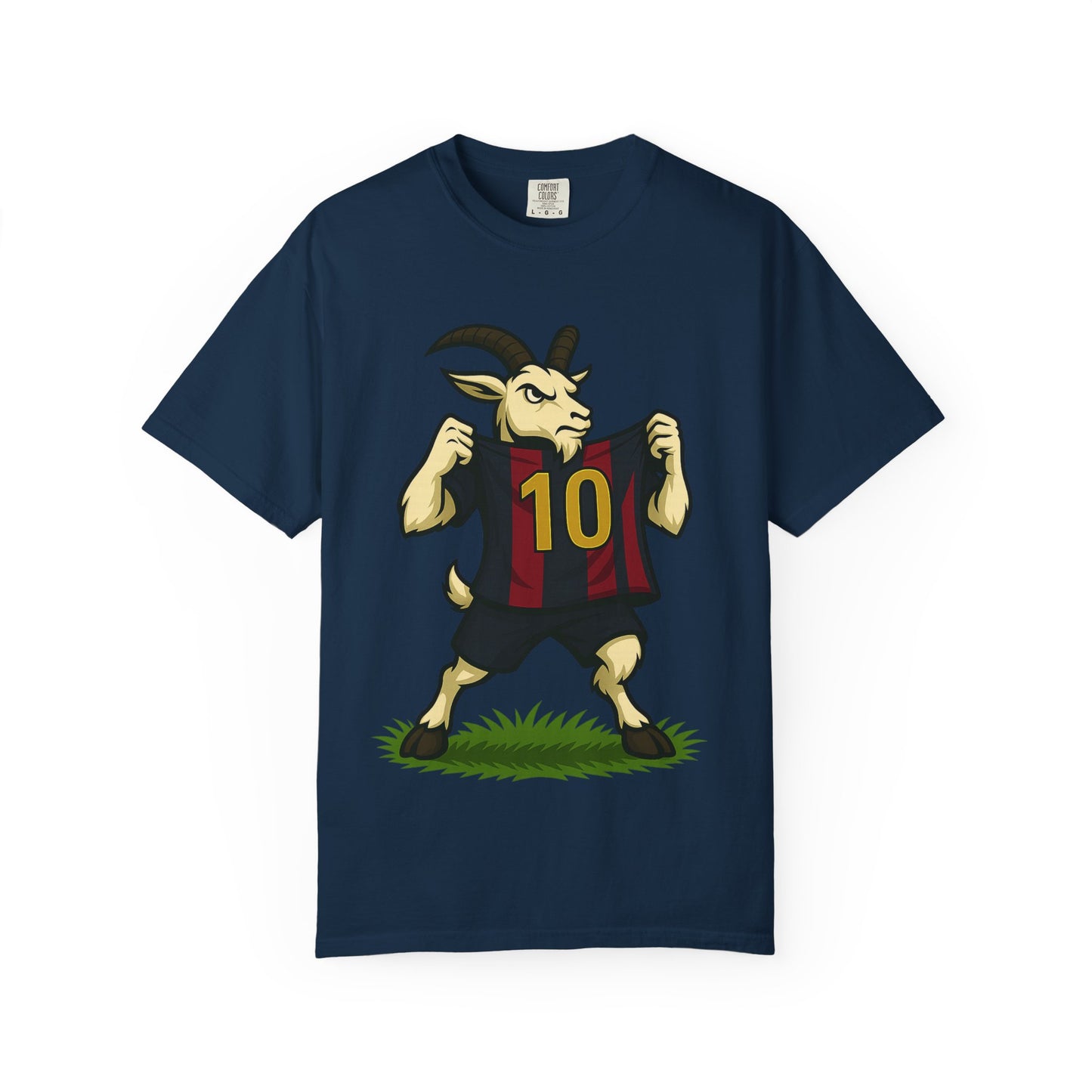 GOAT Soccer Number 10 Unisex Garment-Dyed T-Shirt