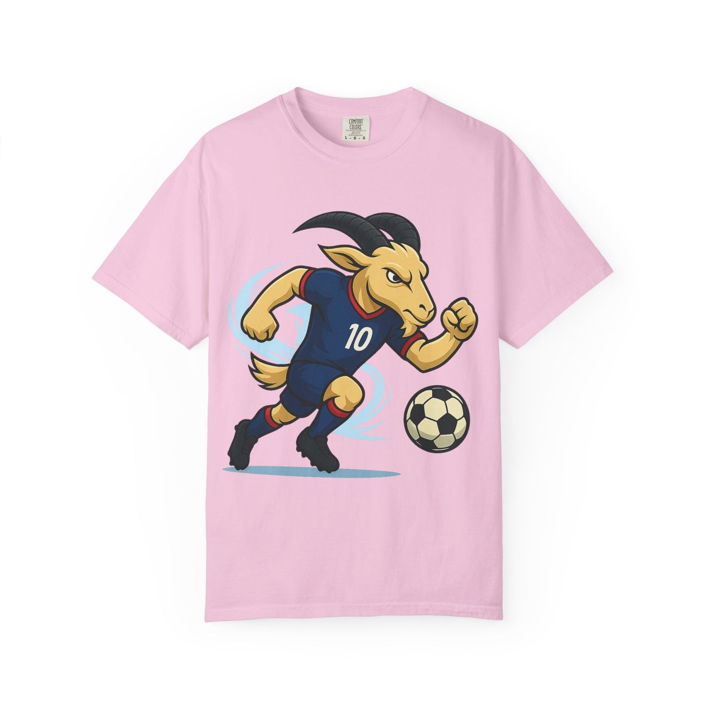 Mbappe vibes Goat Soccer T-Shirt - Unisex Garment-Dyed Tee- Fun Soccer T-shirt