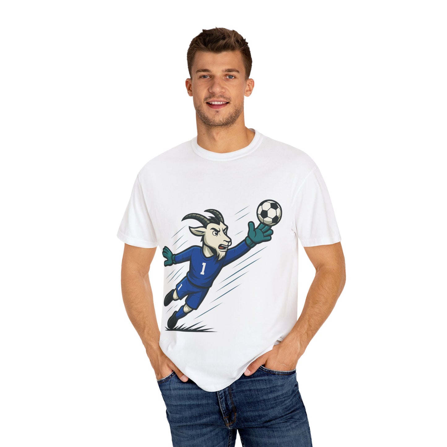 Italy Goalkeeper Goat Unisex T-Shirt - Sporty Style for Soccer Lovers