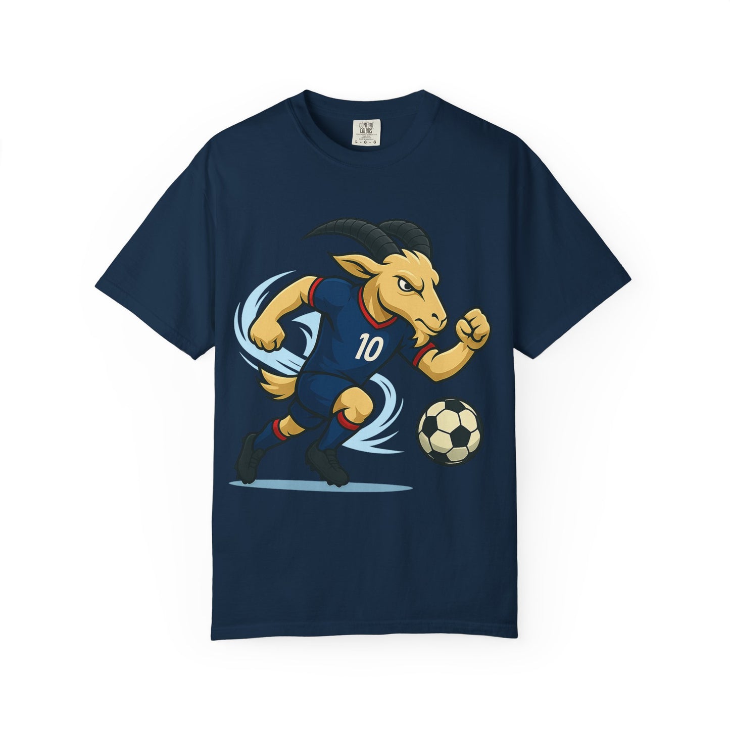 Mbappe vibes Goat Soccer T-Shirt - Unisex Garment-Dyed Tee- Fun Soccer T-shirt