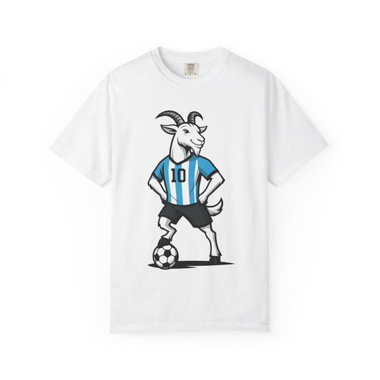 Messi themed Unisex Garment-Dyed T-Shirt - Fun Soccer Graphic Tee