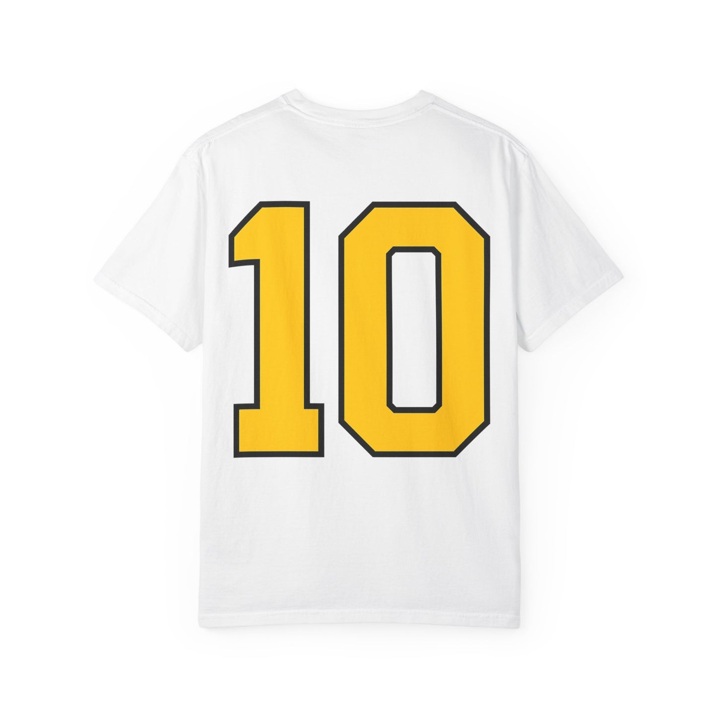 GOAT Soccer Number 10 Unisex Garment-Dyed T-Shirt