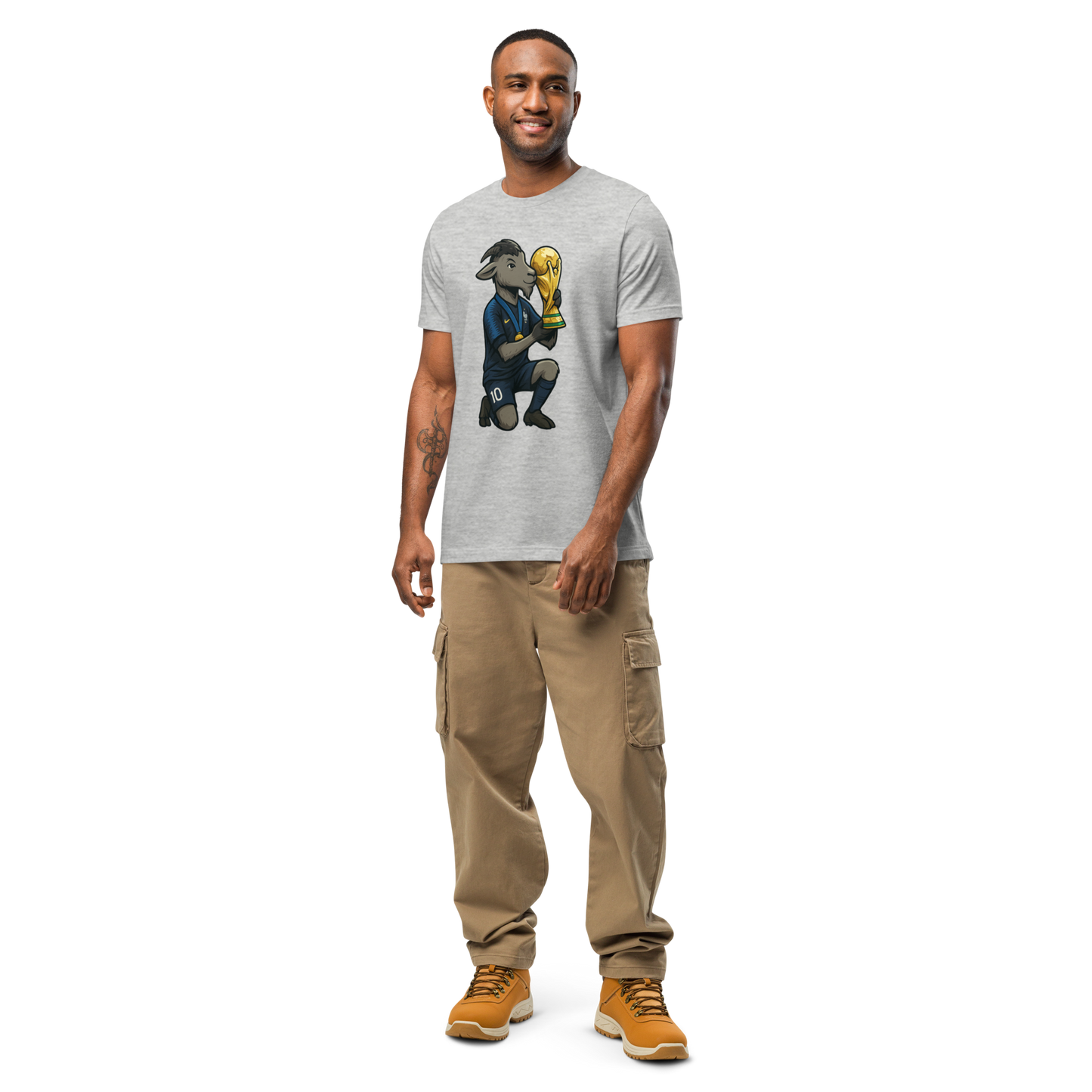 2018 World Cup Trophy GOAT Moment - Unisex garment-dyed heavyweight t-shirt