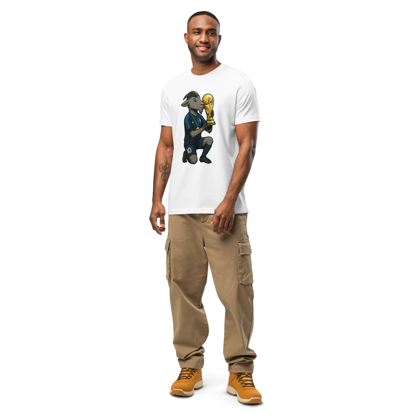 2018 World Cup Trophy GOAT Moment - Unisex garment-dyed heavyweight t-shirt
