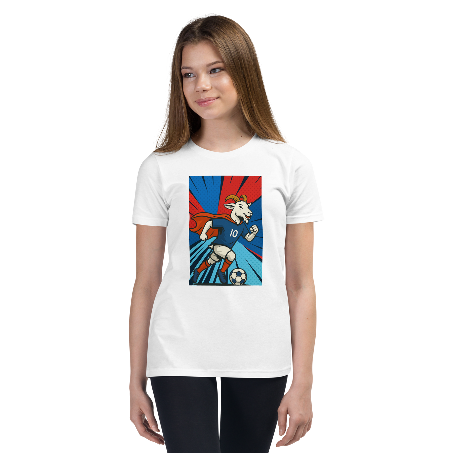 Mbappe inspired GOAT - Youth Short Sleeve T-Shirt