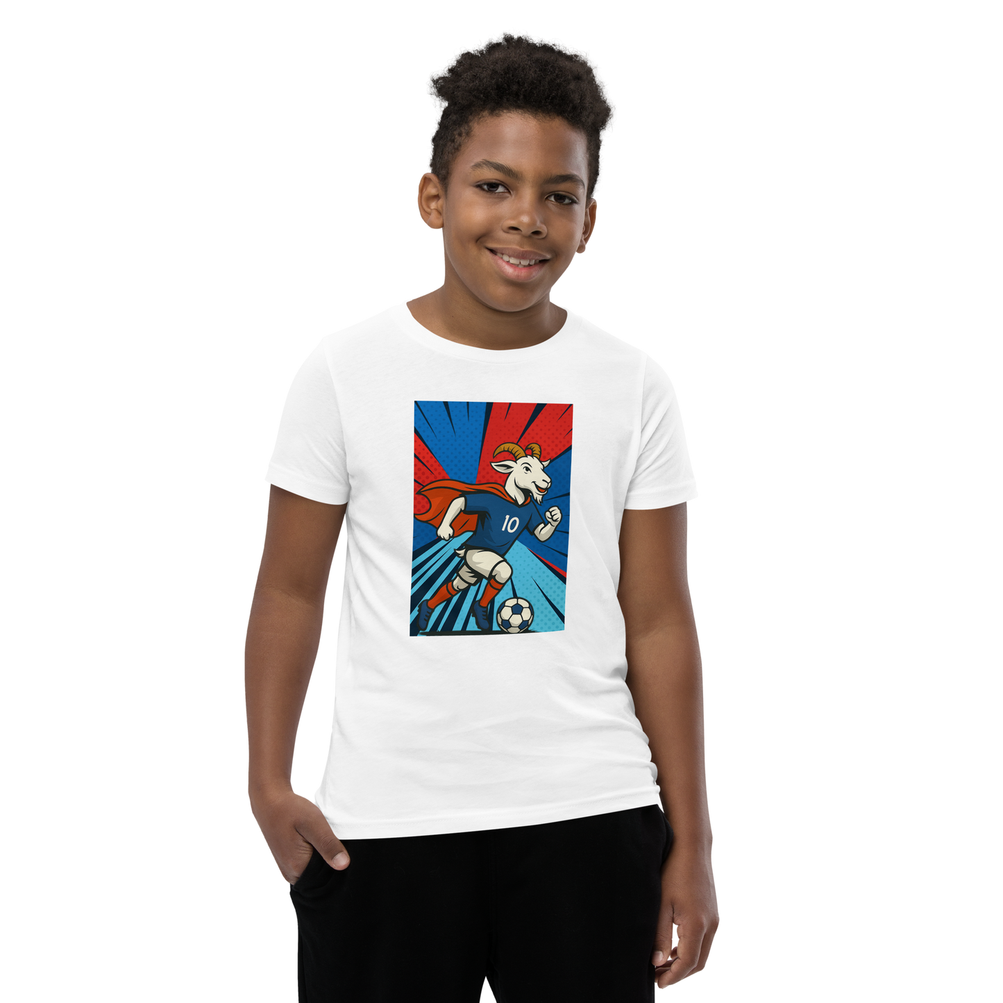 Mbappe inspired GOAT - Youth Short Sleeve T-Shirt